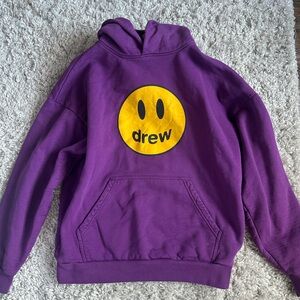 Drew house Purple Hoodie